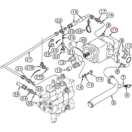 Aftermarket Loader Backhoe Hydraulic Pump Fits Case 580SL Series I 87433897